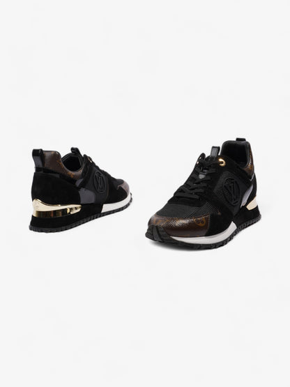 Louis Vuitton Run Away Sneakers Black / Brown Monogram Mesh EU 40 UK 7