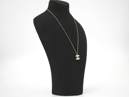 Chanel Vintage 02C Enamel White CC Necklace
