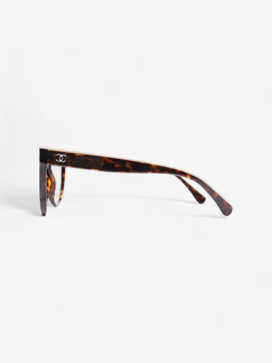 Chanel Wayfarer Frame Sunglasses Tortoise  / Beige Acetate 140mm