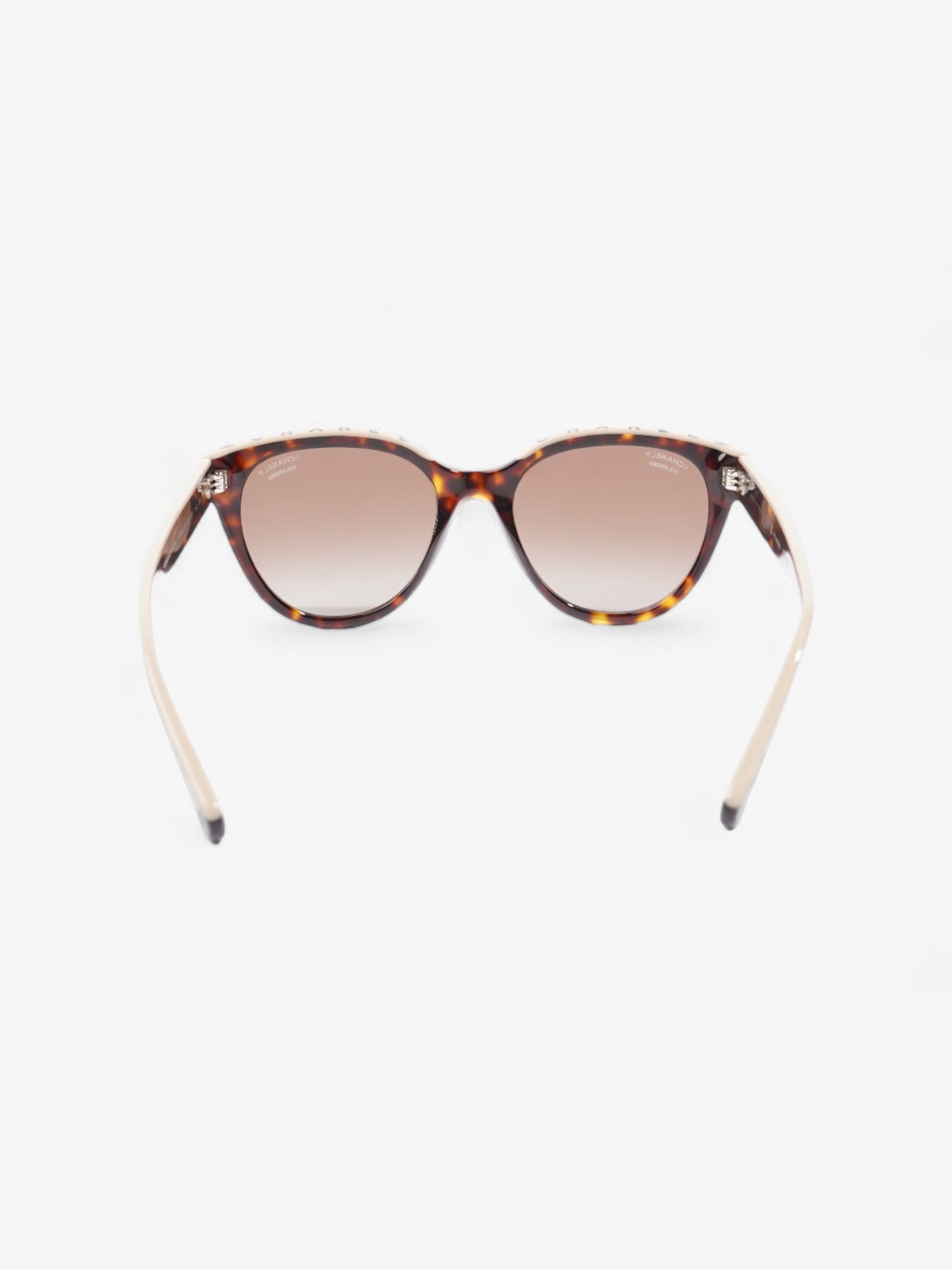 Chanel Wayfarer Frame Sunglasses Tortoise  / Beige Acetate 140mm