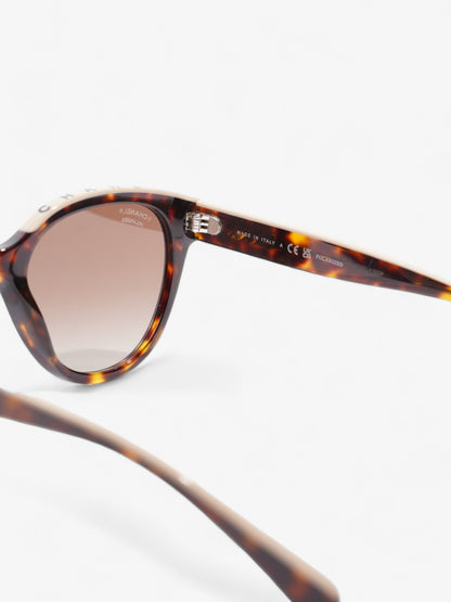 Chanel Wayfarer Frame Sunglasses Tortoise  / Beige Acetate 140mm