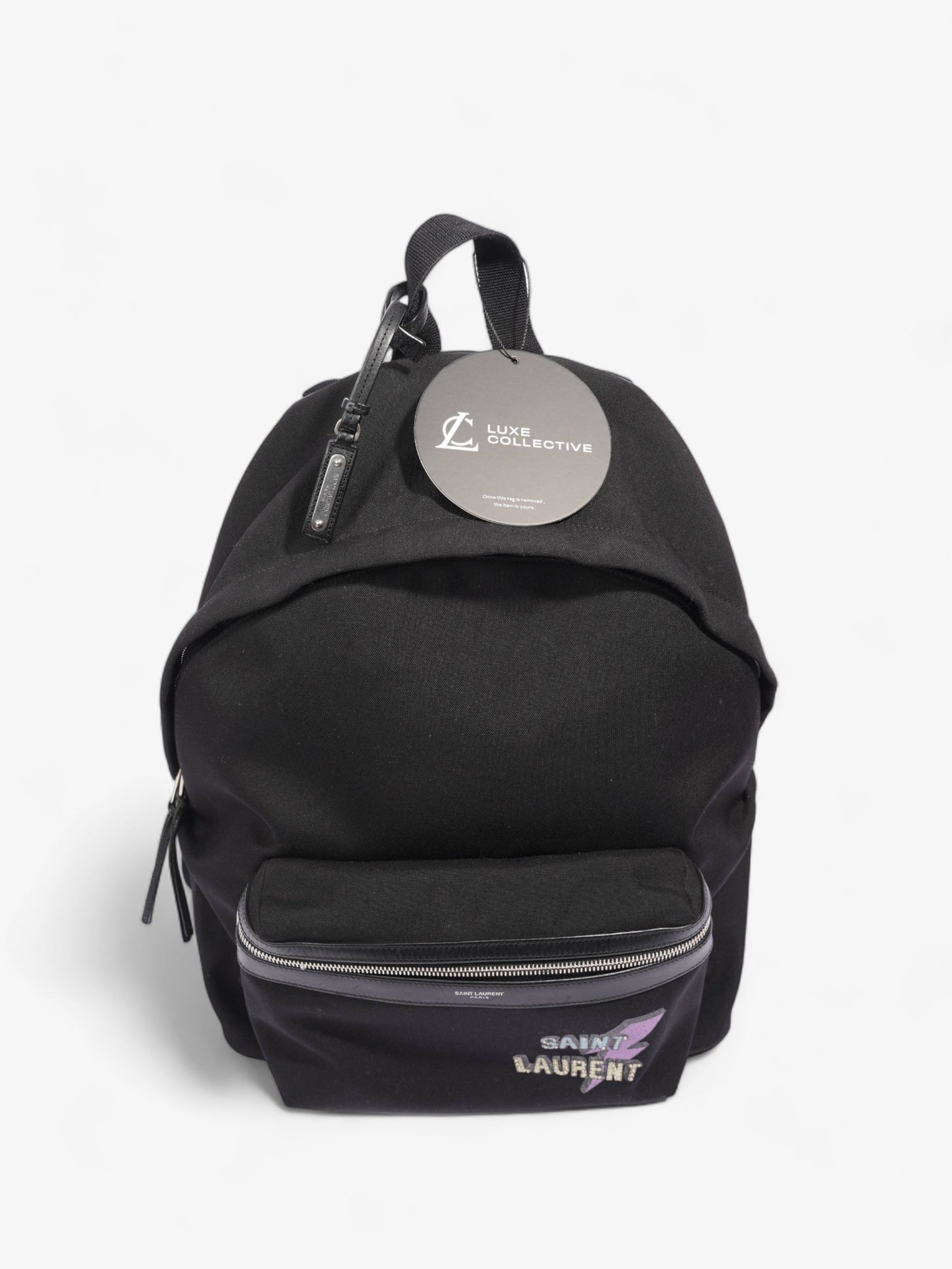 Saint Laurent Vintage Print City Black Canvas