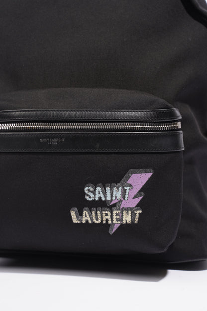 Saint Laurent Vintage Print City Black Canvas
