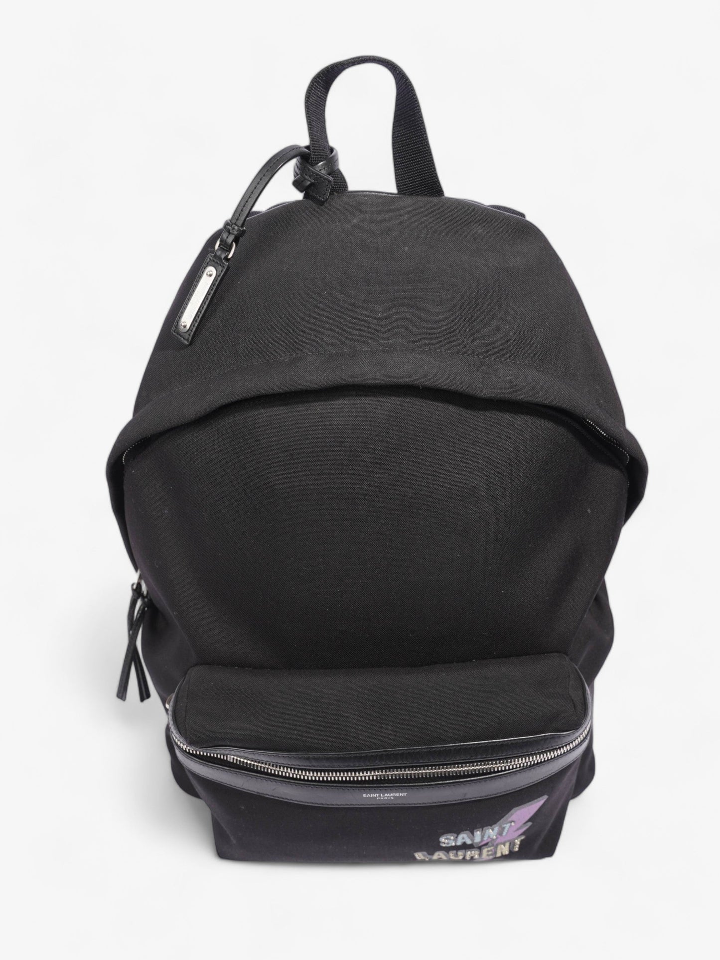 Saint Laurent Vintage Print City Black Canvas