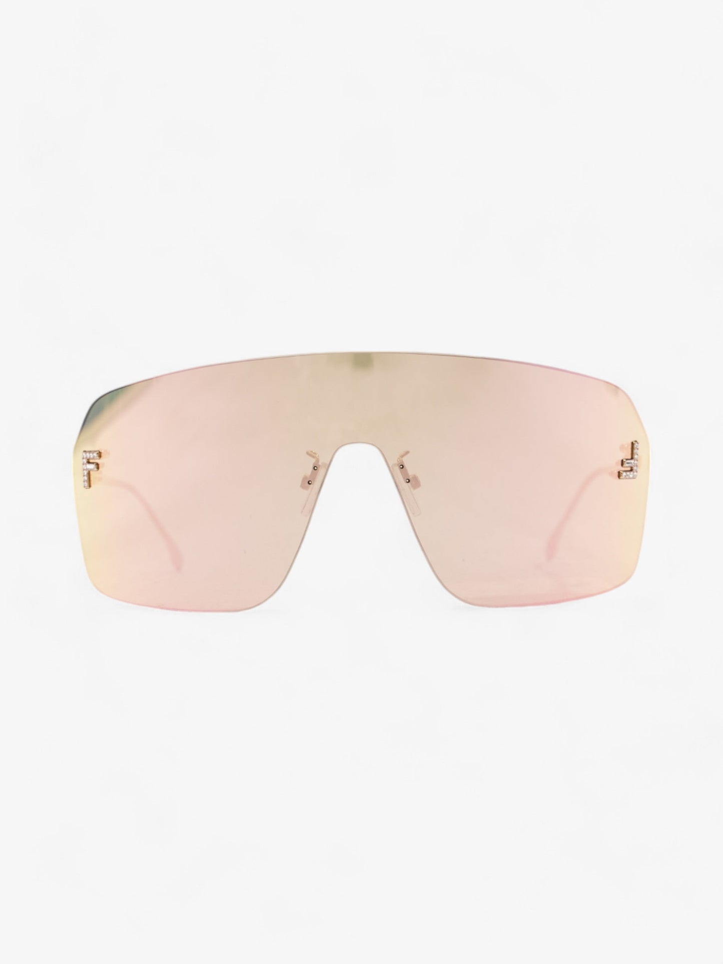Fendi First ShieldSunglasses Iridescent / Gold Base Metal