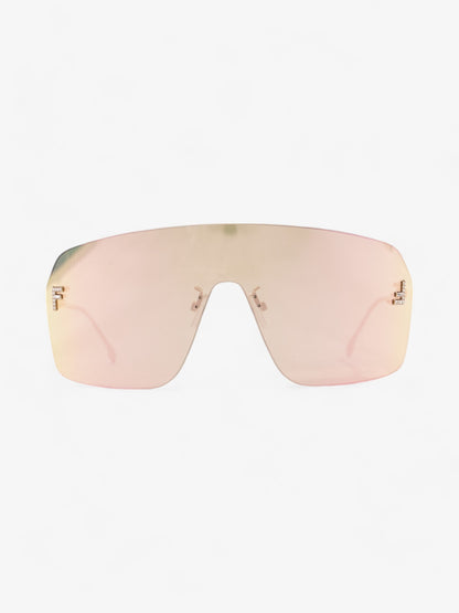Fendi First ShieldSunglasses Iridescent / Gold Base Metal