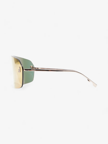Fendi First ShieldSunglasses Iridescent / Gold Base Metal