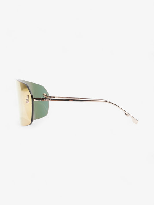 Fendi First ShieldSunglasses Iridescent / Gold Base Metal