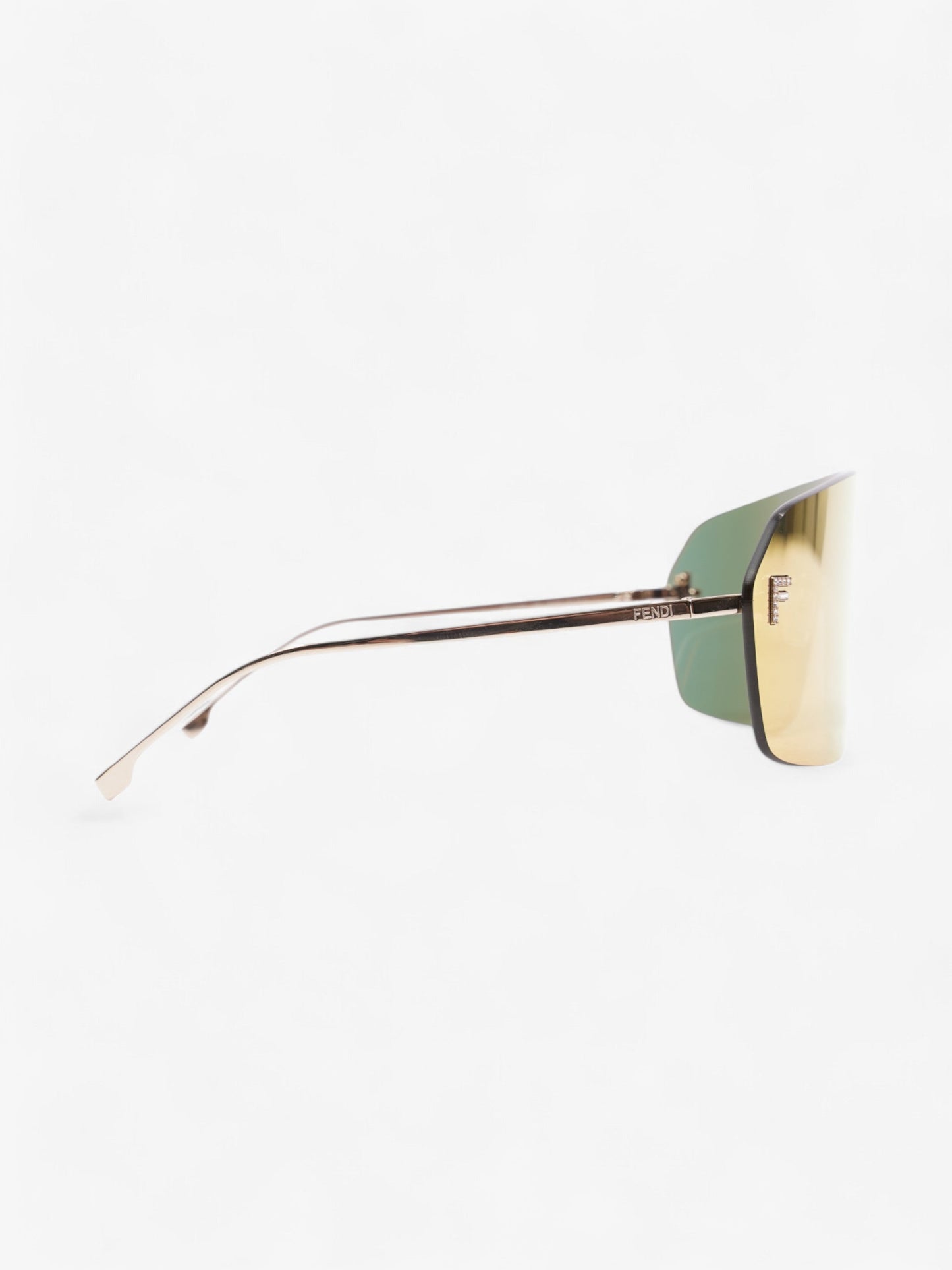 Fendi First ShieldSunglasses Iridescent / Gold Base Metal