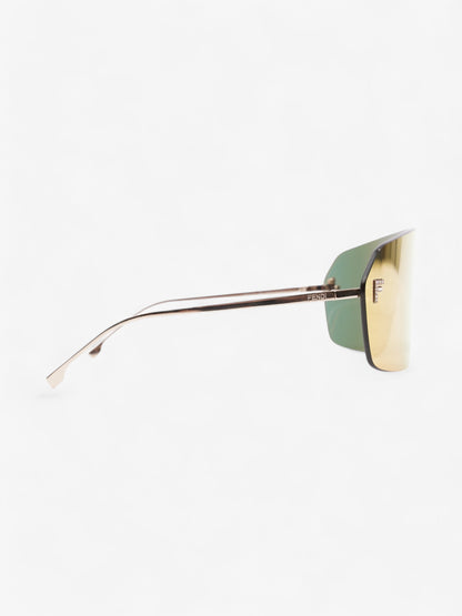 Fendi First ShieldSunglasses Iridescent / Gold Base Metal