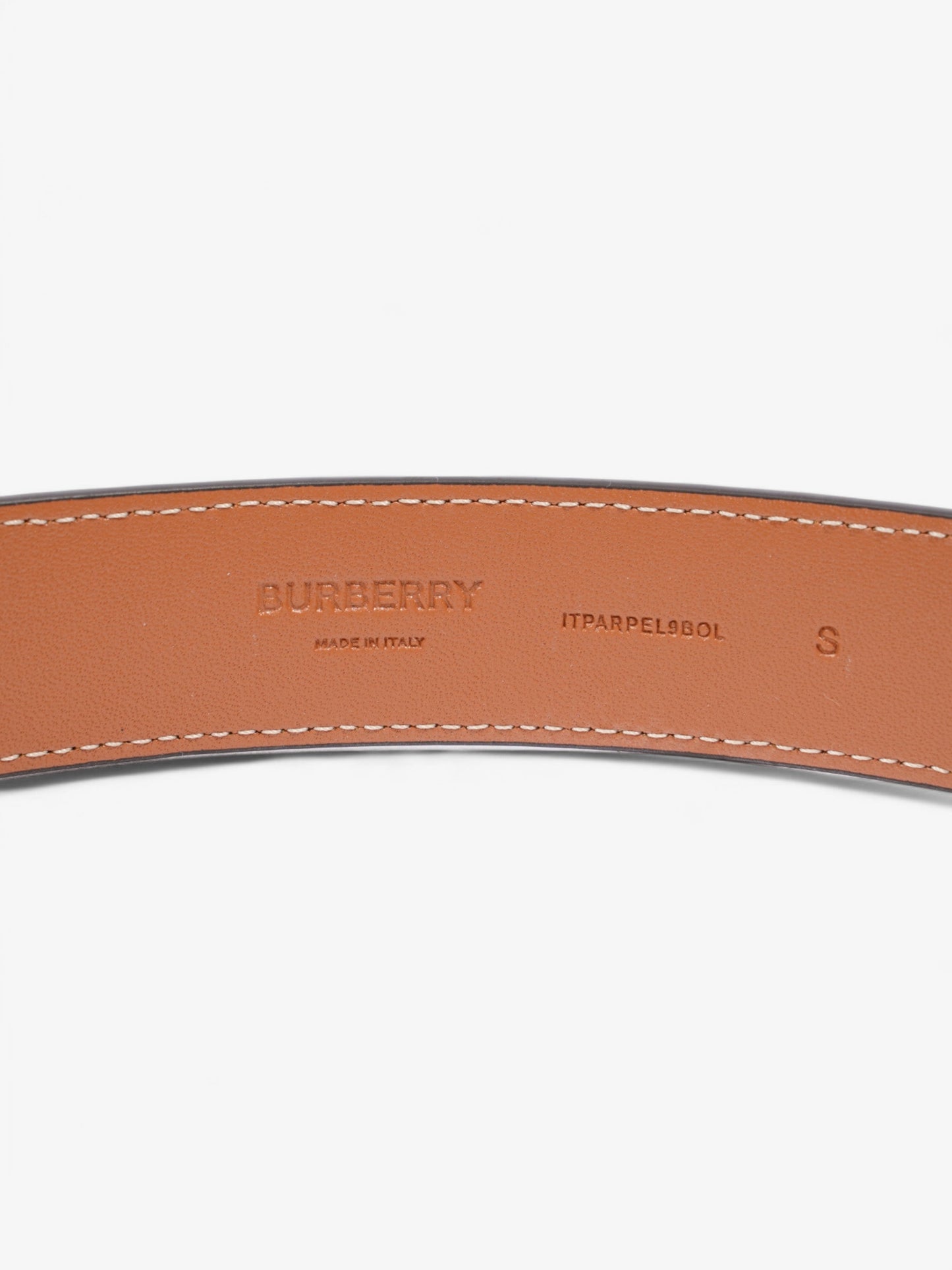 Burberry TB Belt Vintage Check / Briar Brown / Gold Canvas Small