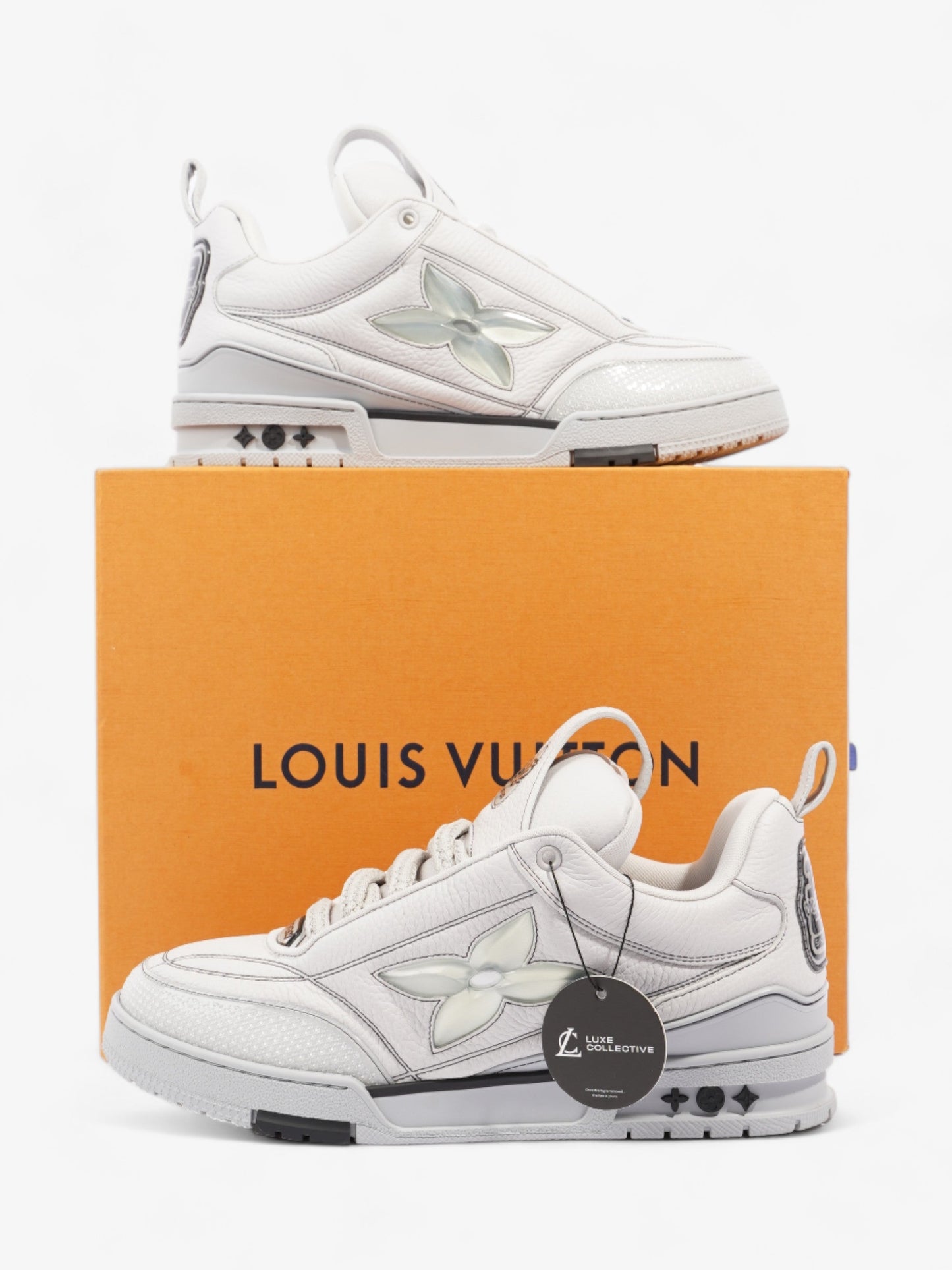 Louis Vuitton LV Skate Grey Leather EU 42 UK 8