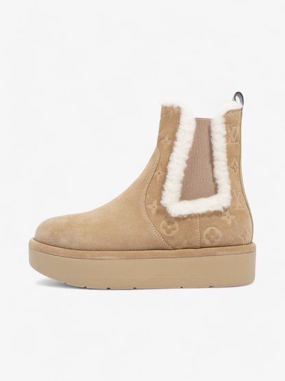 Louis Vuitton Aspen Chelsea Boots Beige  / White Suede EU 39 UK 6
