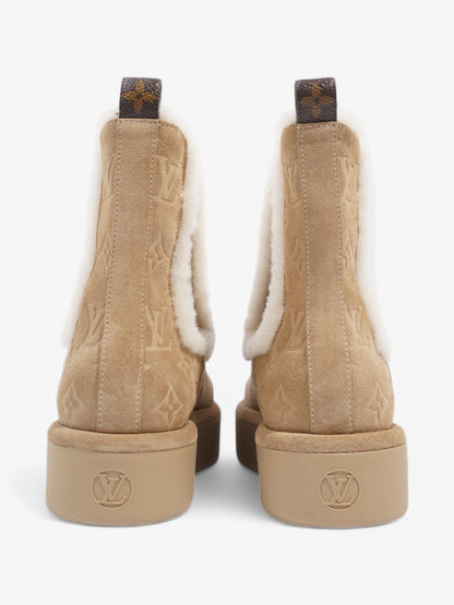 Louis Vuitton Aspen Chelsea Boots Beige  / White Suede EU 39 UK 6