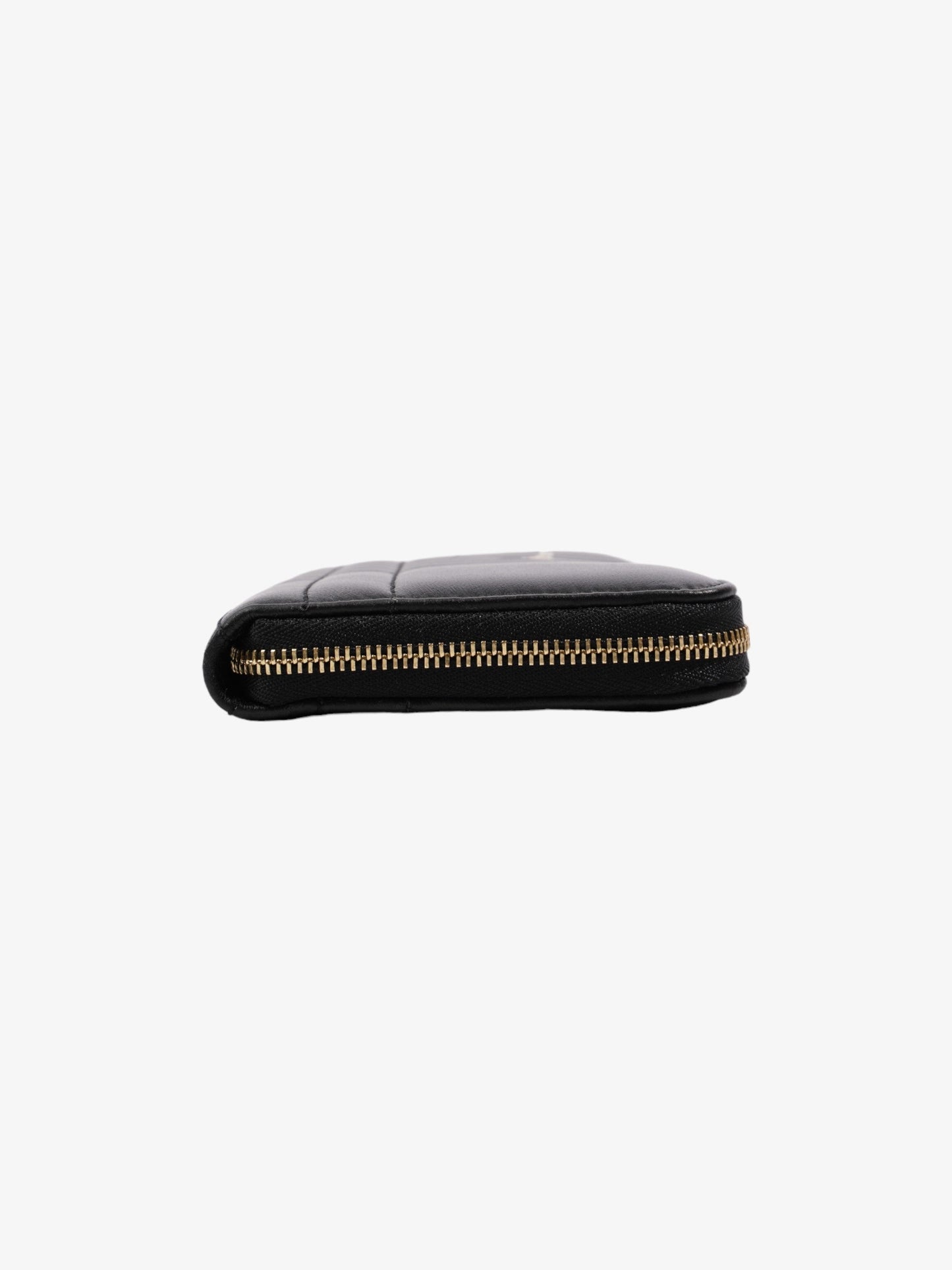 Burberry Lola Zip Wallet Black / Gold Leather Large