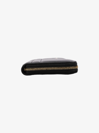 Burberry Lola Zip Wallet Black / Gold Leather Large