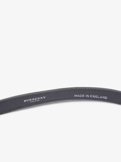Burberry Thin Buckle Belt Black Patent Leather 86cm