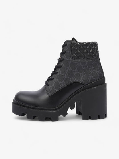 Gucci GG Ankle Boot 90 Black Leather EU 40 UK 7