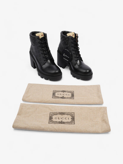Gucci GG Ankle Boot 90 Black Leather EU 40 UK 7