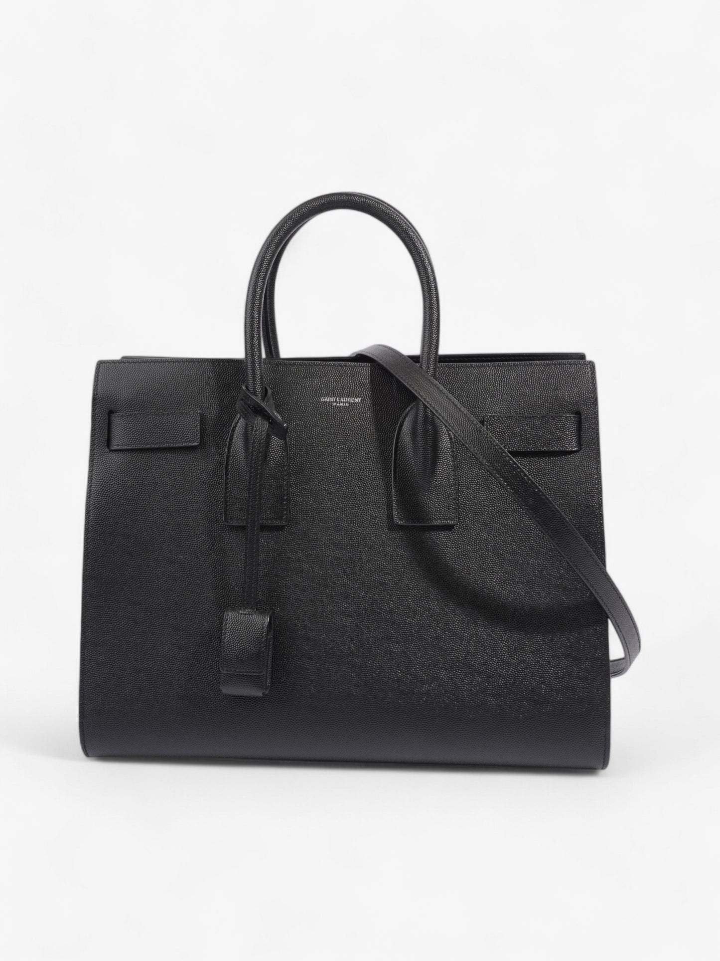 Saint Laurent Sac De Jour Black Calfskin Leather Small