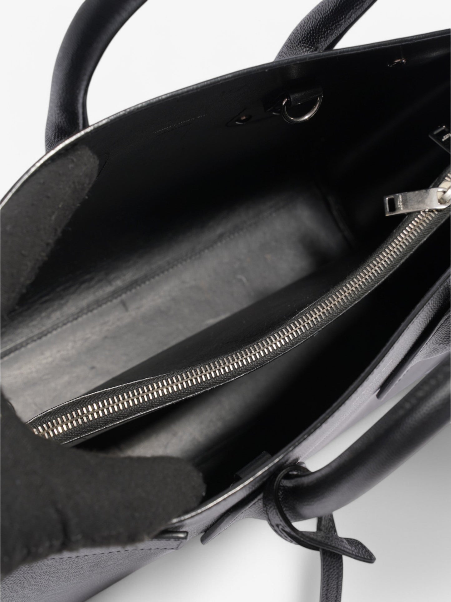 Saint Laurent Sac De Jour Black Calfskin Leather Small