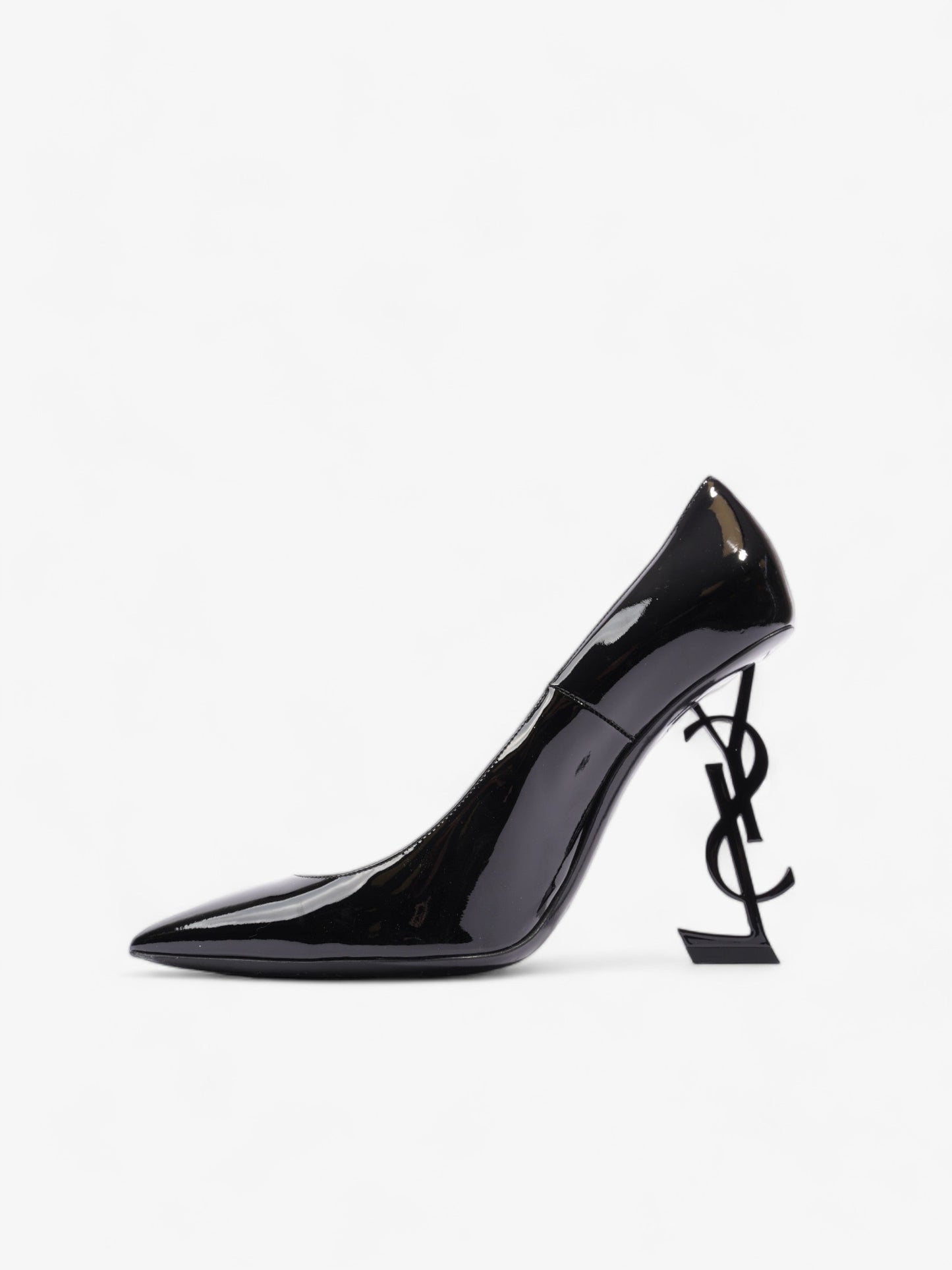 Saint Laurent Opyum Heels 110 Black Patent Leather EU 40 UK 7