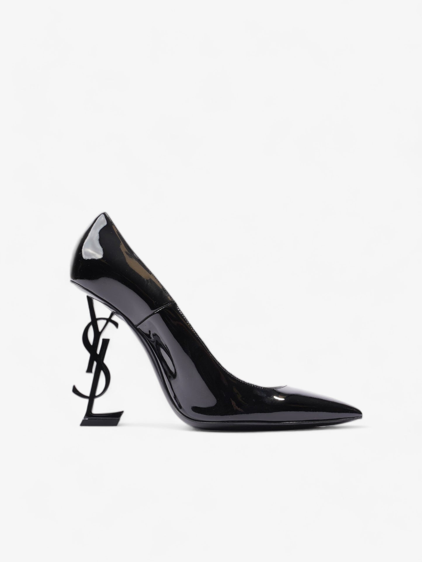 Saint Laurent Opyum Heels 110 Black Patent Leather EU 40 UK 7