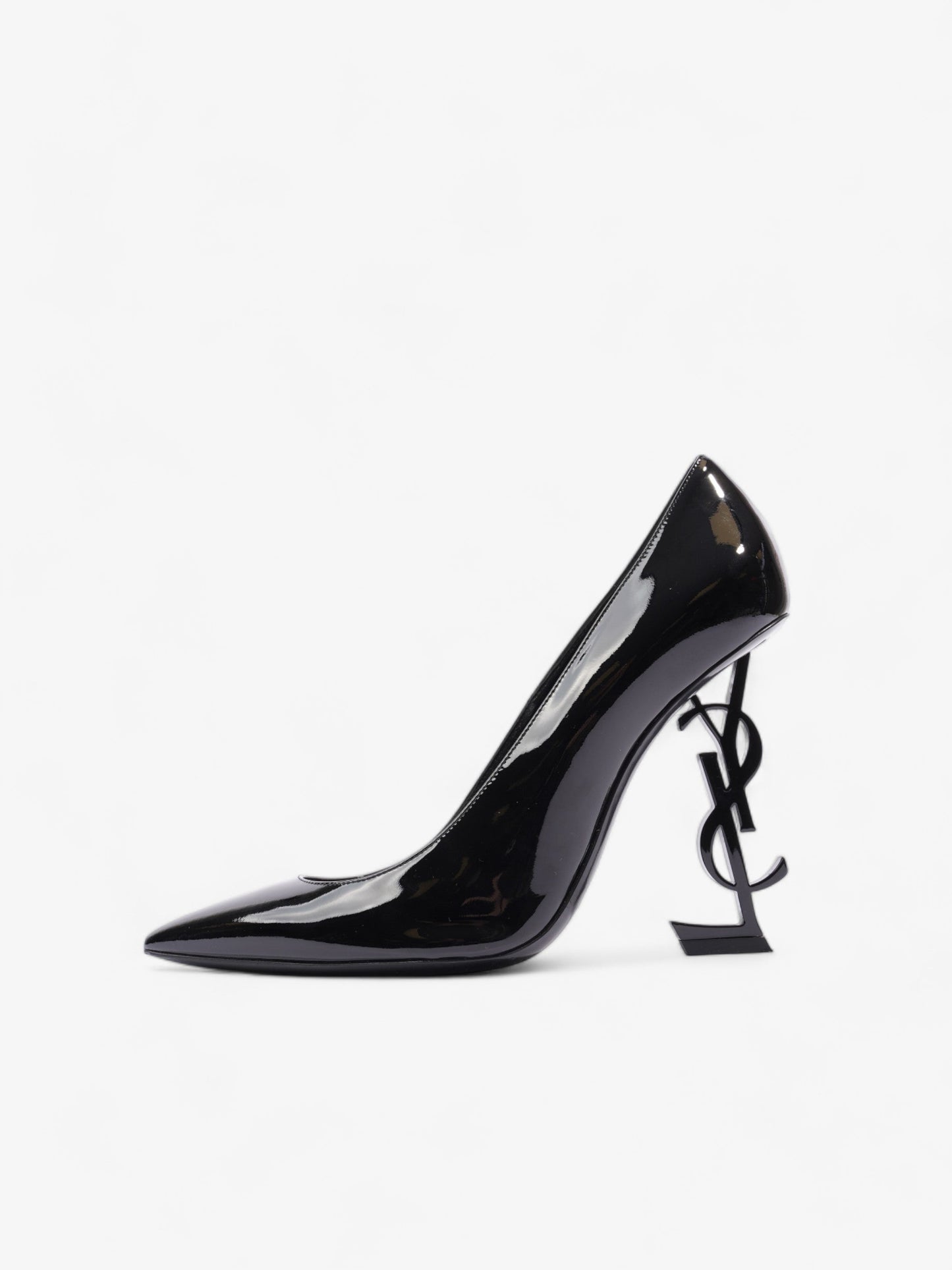 Saint Laurent Opyum Heels 110 Black Patent Leather EU 40 UK 7