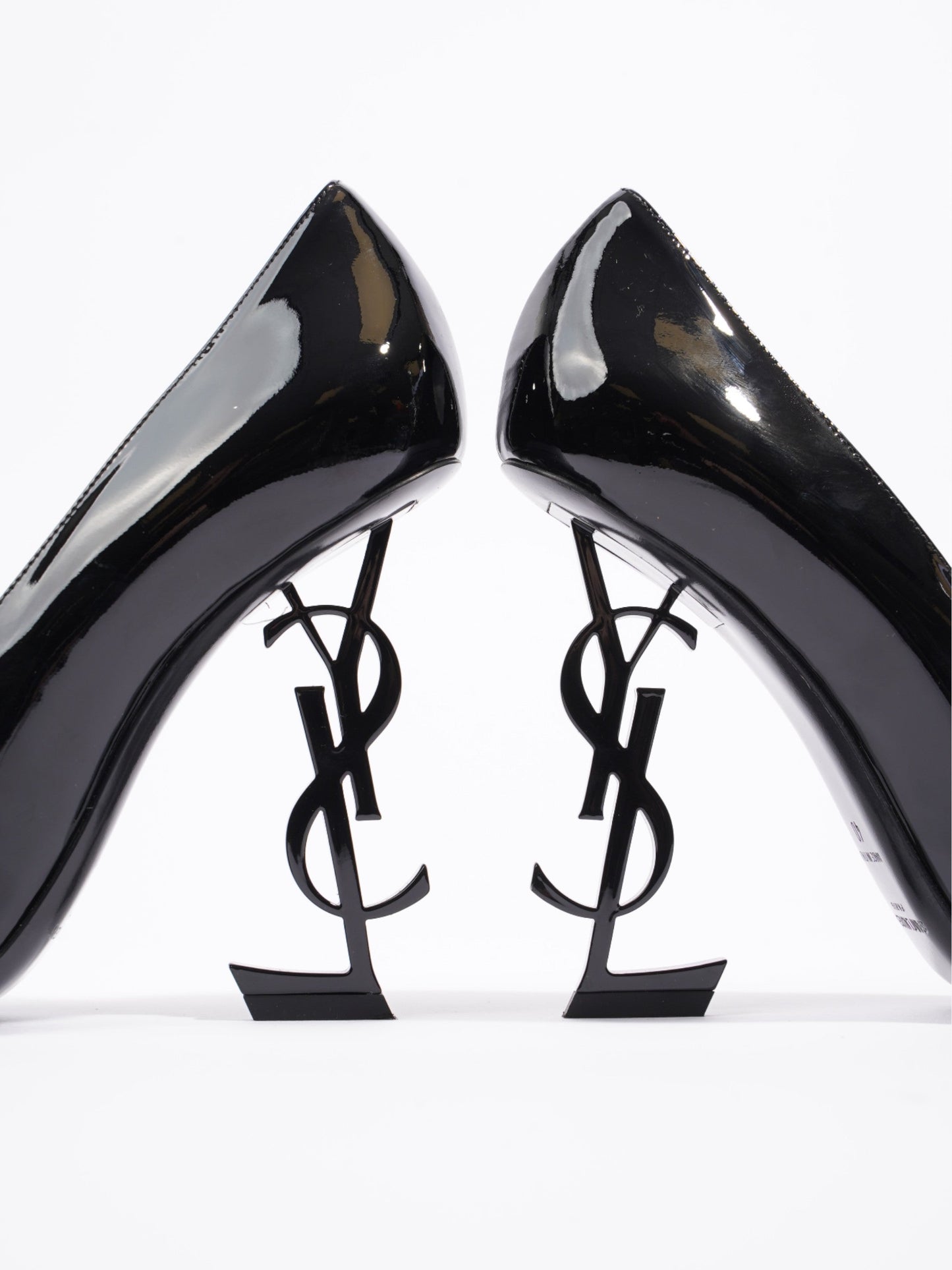 Saint Laurent Opyum Heels 110 Black Patent Leather EU 40 UK 7