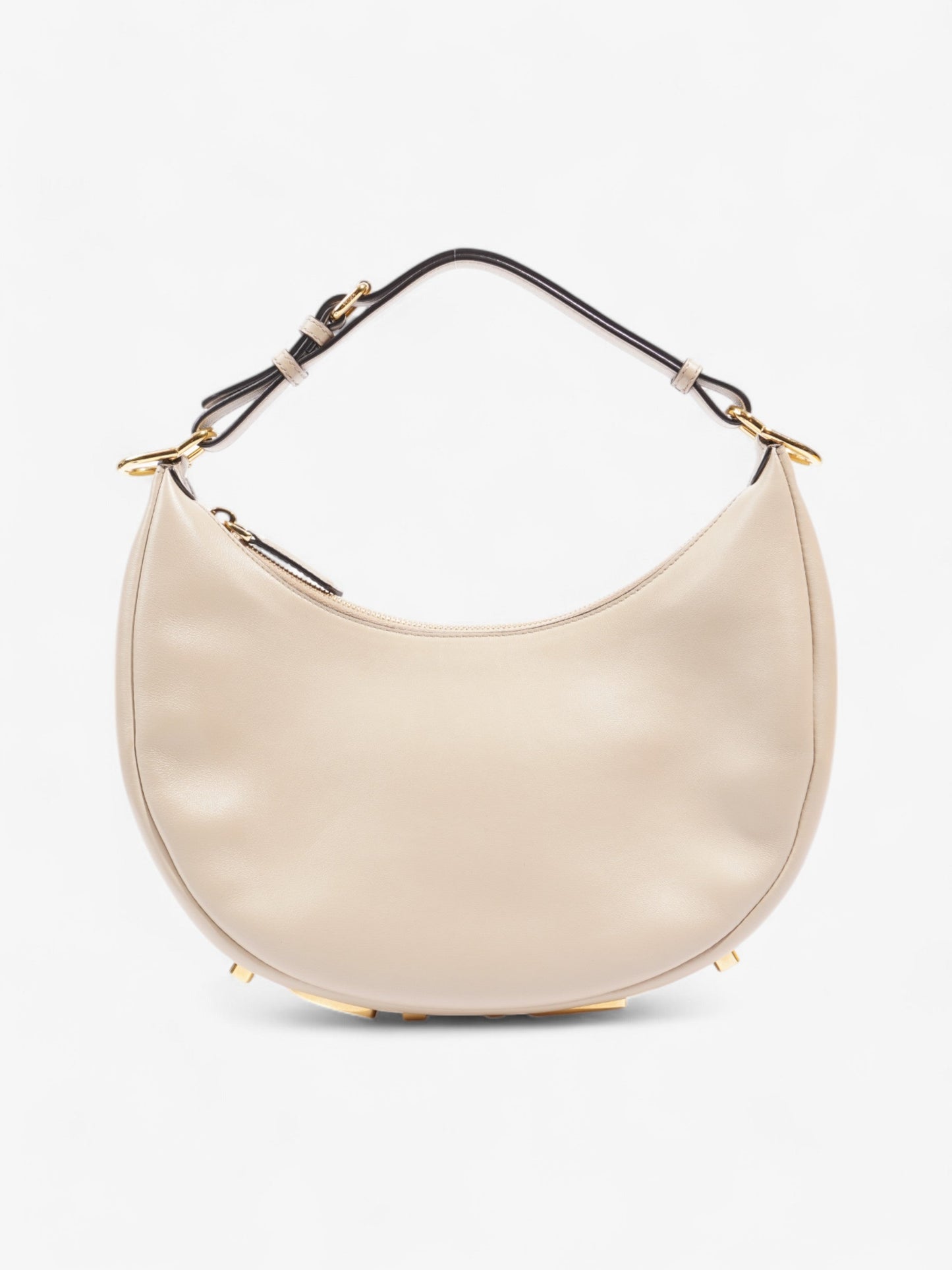 Fendi Fendigraphy Dove Grey Calfskin Leather Small