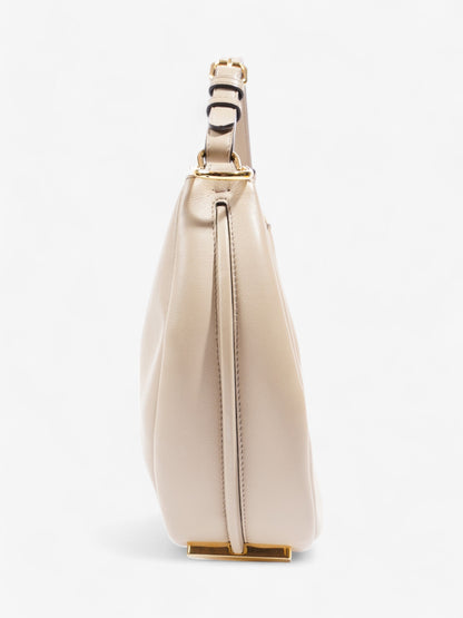 Fendi Fendigraphy Dove Grey Calfskin Leather Small