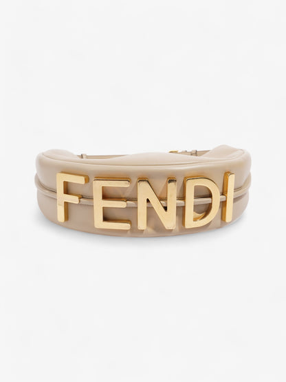 Fendi Fendigraphy Dove Grey Calfskin Leather Small