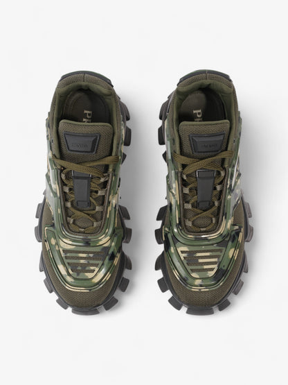 Prada Cloudbust Thunder  Khaki / Black Mesh EU 40 UK 6
