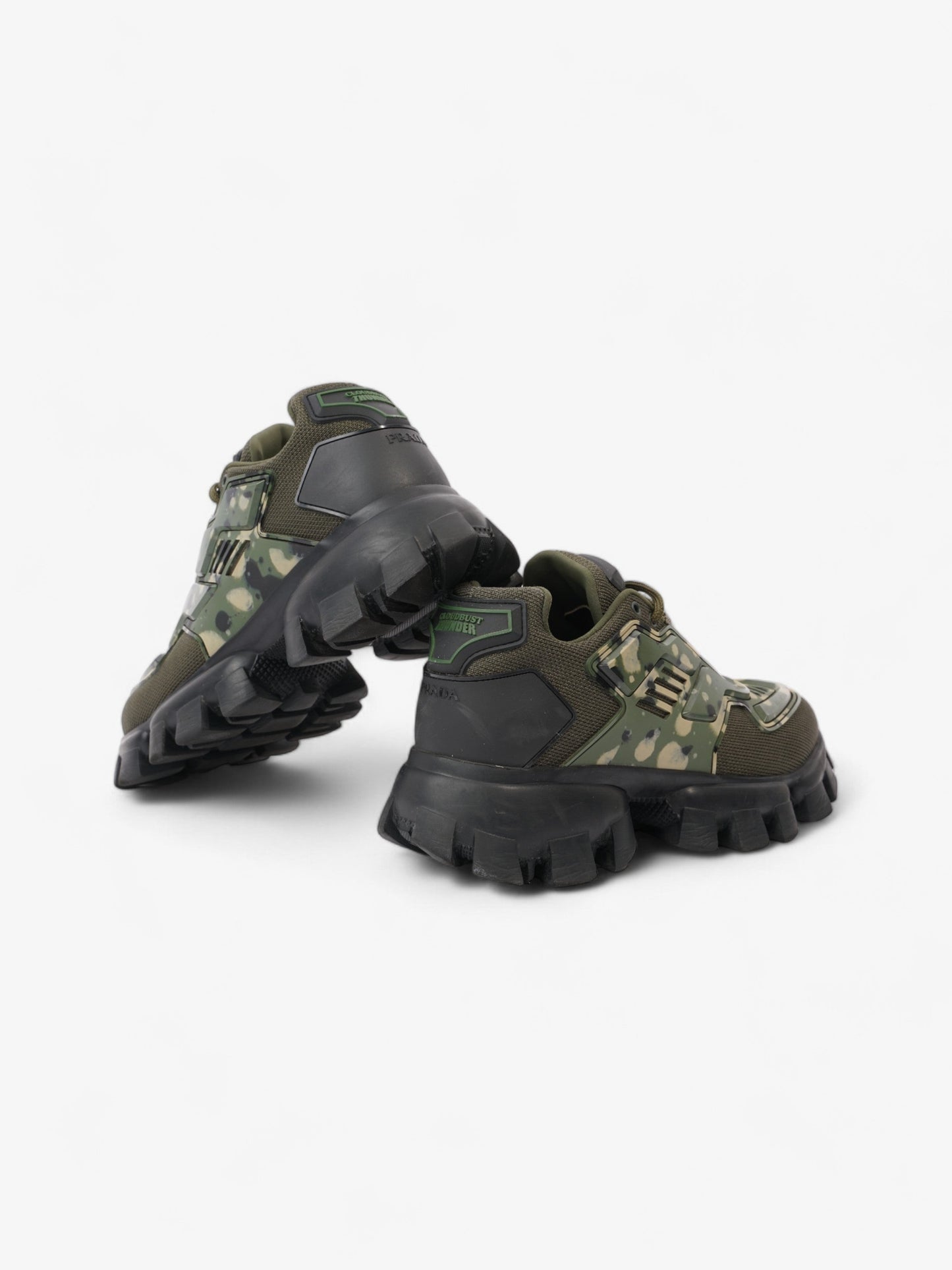 Prada Cloudbust Thunder  Khaki / Black Mesh EU 40 UK 6