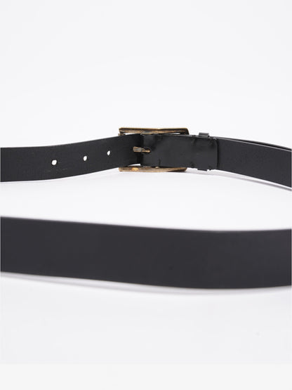 Burberry Buckle Belt Black Leather 100cm 40"