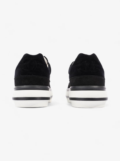 Chanel CC Suede Sneaker Black / White Suede EU 42 UK 8