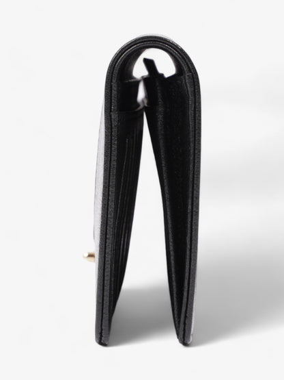 Chanel Mademoiselle Continental Wallet Black Caviar Leather