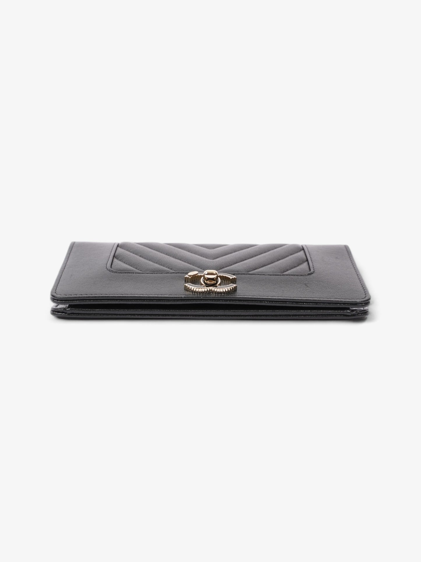 Chanel Mademoiselle Continental Wallet Black Caviar Leather