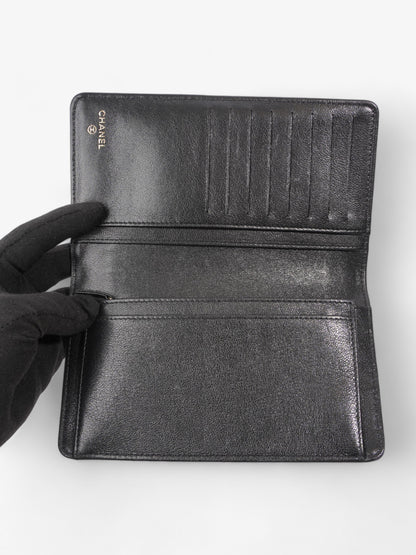 Chanel Mademoiselle Continental Wallet Black Caviar Leather