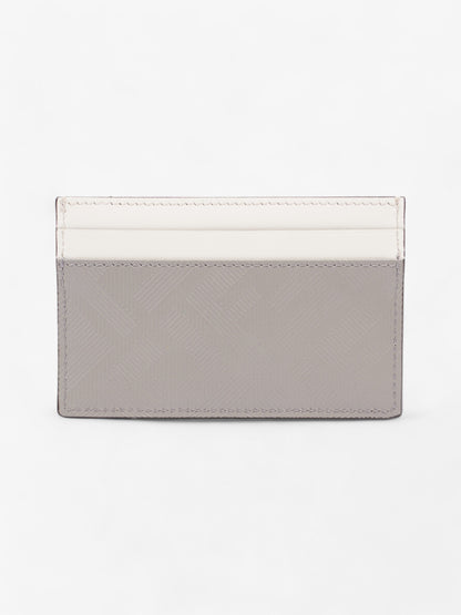Fendi Shadow Card Holder Grey / Off White Leather