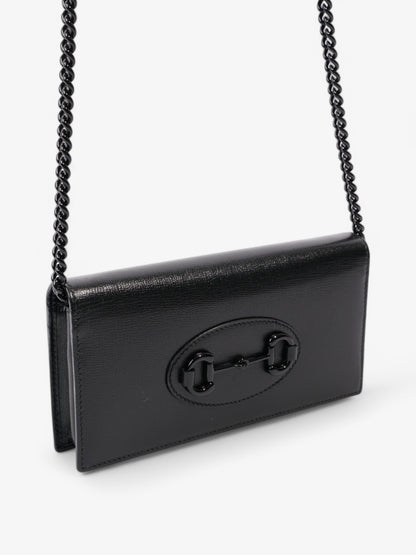 Gucci Horsebit 1955 Wallet on Chain Black Calfskin Leather