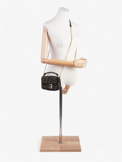 Fendi Baguette Tobacco / Brown Fabric Mini