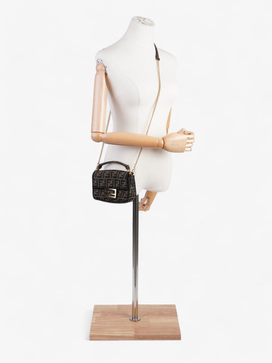 Fendi Baguette Tobacco / Brown Fabric Mini