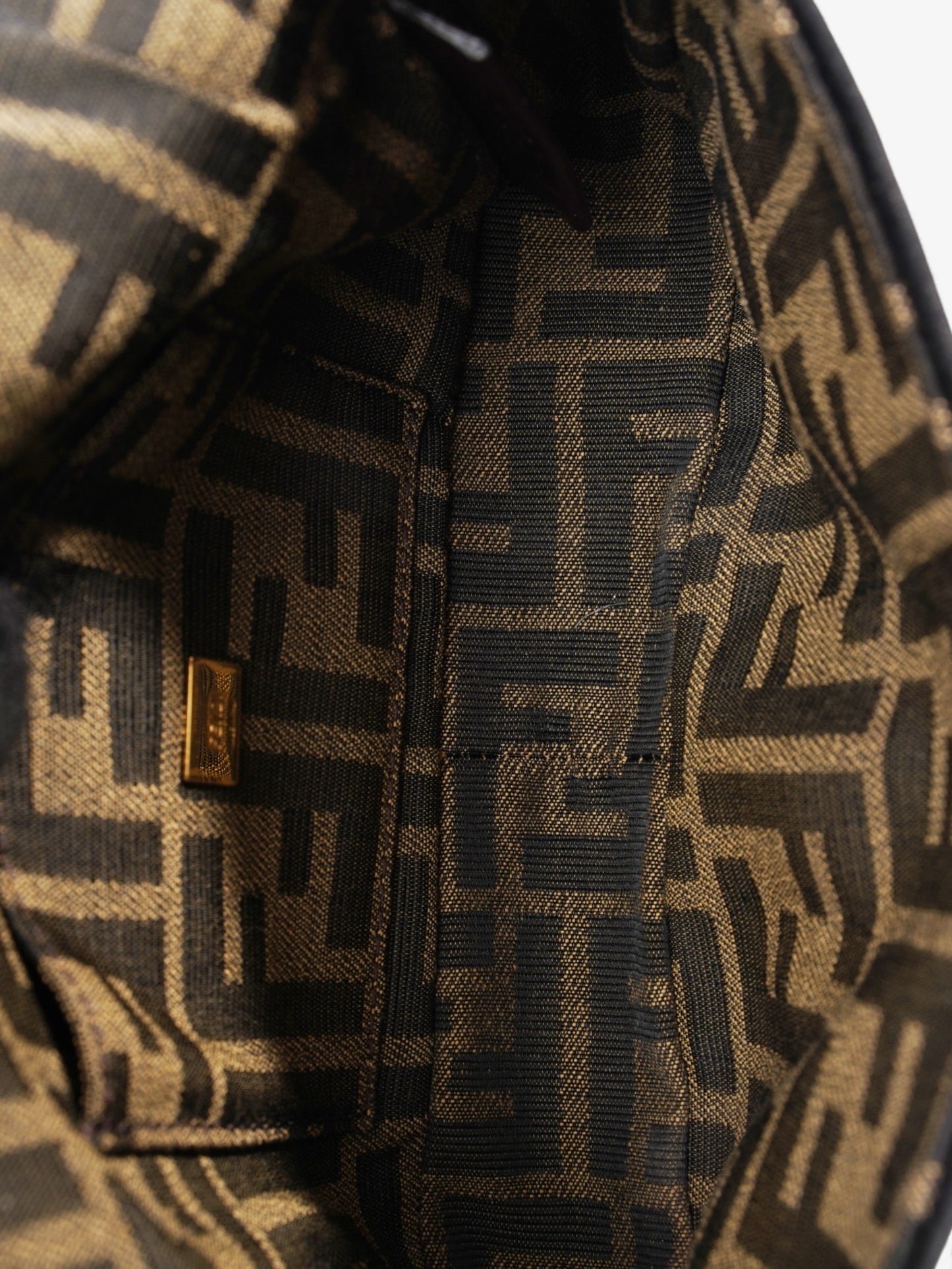Fendi Baguette Tobacco / Brown Fabric Mini