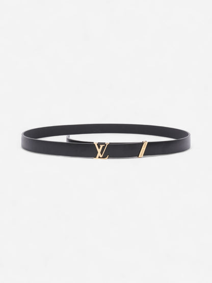 Louis Vuitton LV Initials Belt Black / Gold Leather 85cm / 34"