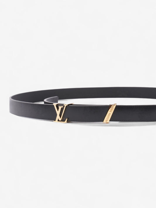 Louis Vuitton LV Initials Belt Black / Gold Leather 85cm / 34"