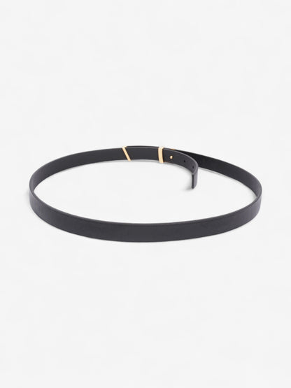 Louis Vuitton LV Initials Belt Black / Gold Leather 85cm / 34"