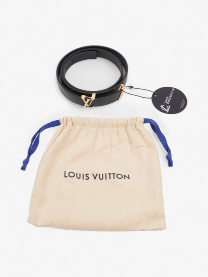 Louis Vuitton LV Initials Belt Black / Gold Leather 85cm / 34"