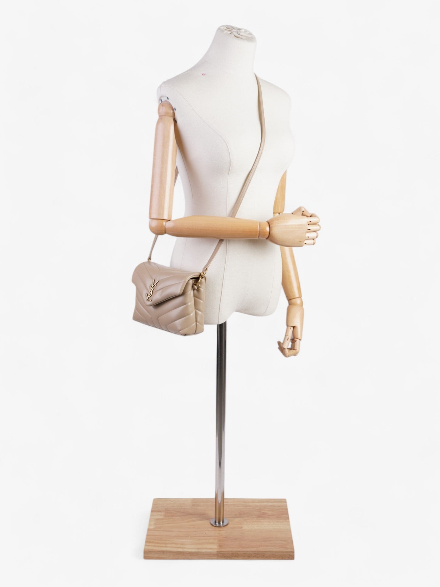 Saint Laurent Lou Lou Beige Calfskin Leather Toy