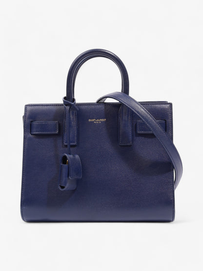 Saint Laurent Sac De Jour Blue Leather Nano